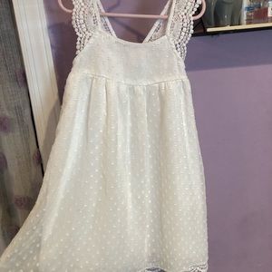 Girls white dress/ Worn once as a flower girl
